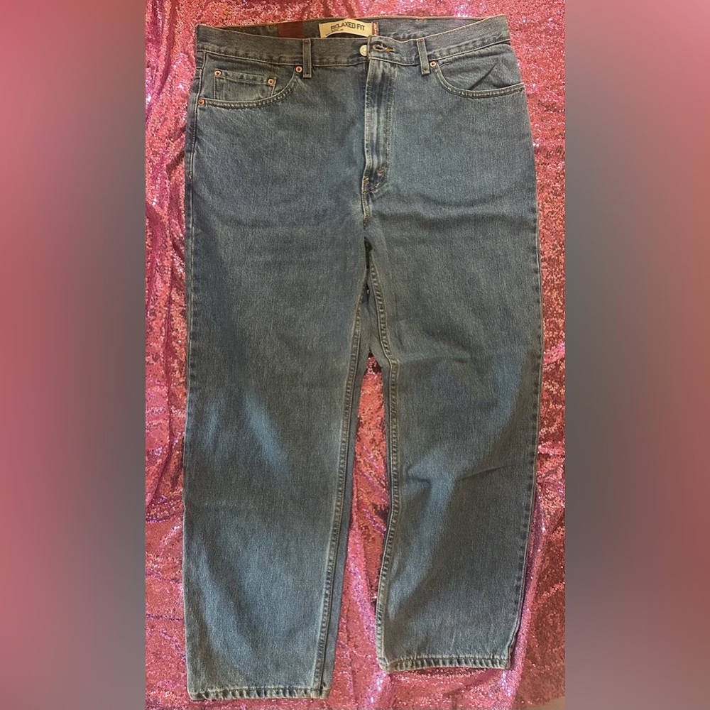 Levi's Men's Straight Fit Dark Blue Jeans
